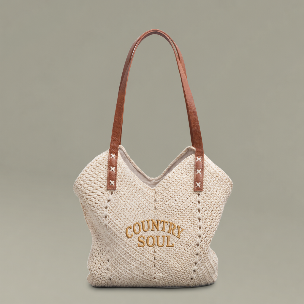 Country Soul Crocheted Hobo Bag