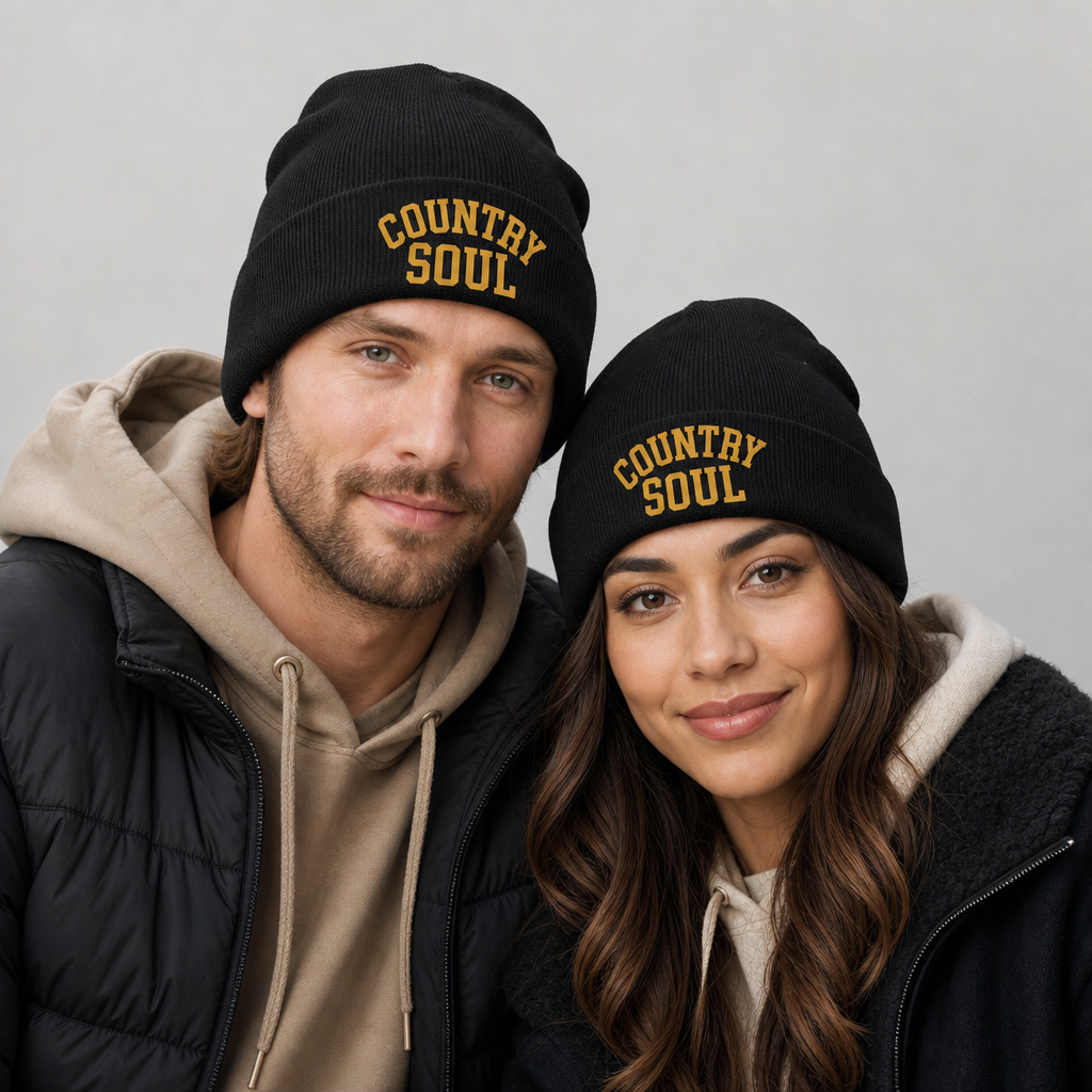 Knit Beanie — Embroidered (Otto)